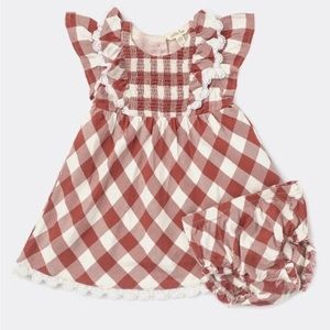 Matilda Jane-Just Imagine Kassidy Babies Plaid Twill Ruffle Dress